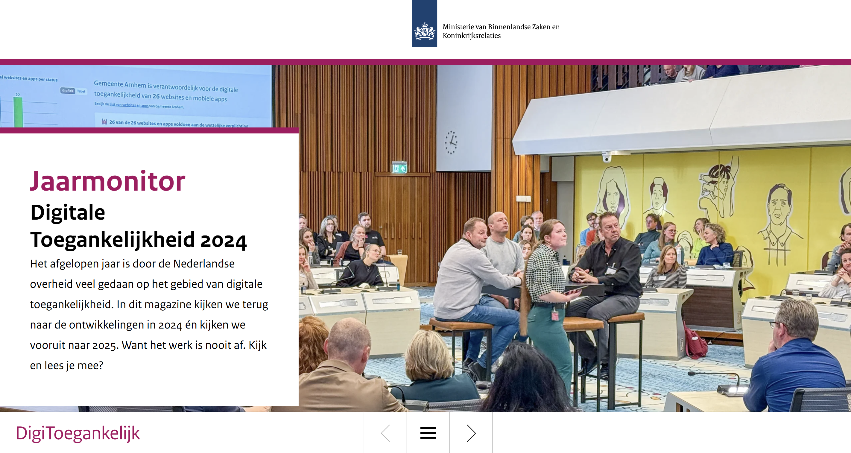 Voorkant Jaarmonitor Digitale Toegankelijkheid 2024