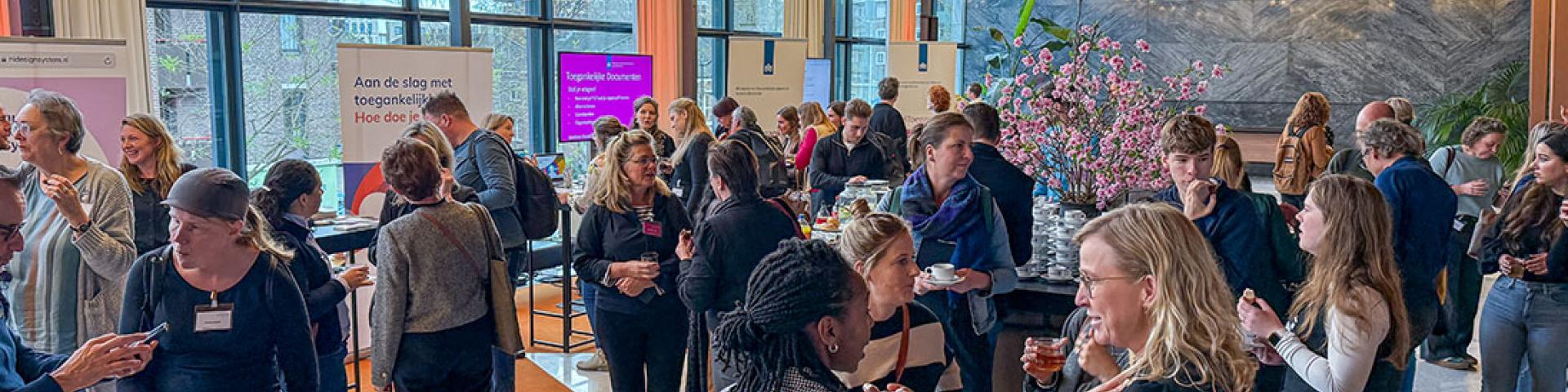 Netwerkbreak tijdens de roadshow op het stadhuis in Arnhem